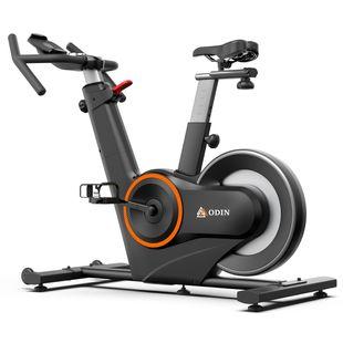 Odin S1000 spinningcykel med mörk ram och justerbar sadel